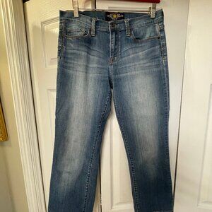 Lucky Brand vintage straight leg cropped jeans size 30